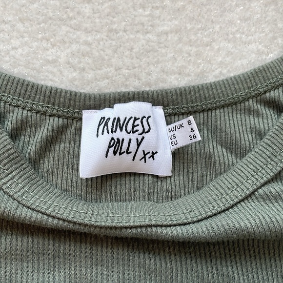 Princess Polly Madelyn Top in Green US 4 - Picture 5 of 10